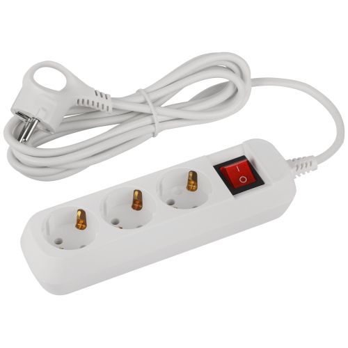 Удлинитель 3х3м с заземл. 10А IP20 GREEN LINE UDL-10-330-ES ПВС 3х0.75 с выкл. Эра Б0065047 Удлинитель 3х3м с заземл. 10А IP20 GREEN LINE UDL-10-330-ES ПВС 3х0.75 с выкл. Эра Б0065047