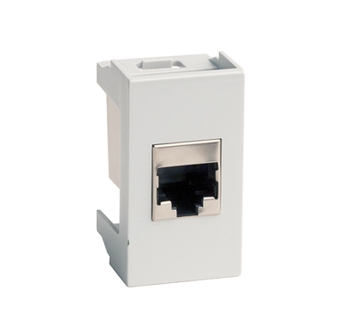 Розетка компьютерная 1-м 1мод. Viva RJ45 кат.5E экранир. бел. DKC 45048 Розетка компьютерная 1-м 1мод. Viva RJ45 кат.5E экранир. бел. DKC 45048