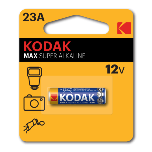 Элемент питания алкалиновый A23/MN21/8LR932 12В MAX SUPER Alkaline (блист.1шт) 30636057/B-RU1 KODAK Б0017778 Элемент питания алкалиновый A23/MN21/8LR932 12В MAX SUPER Alkaline (блист.1шт) 30636057/B-RU1 KODAK Б0017778