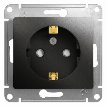 Розетка 1-м СП 1мод. Glossa 16А IP20 с заземл. защ. шторки механизм антрацит SE GSL000745 Розетка 1-м СП 1мод. Glossa 16А IP20 с заземл. защ. шторки механизм антрацит SE GSL000745
