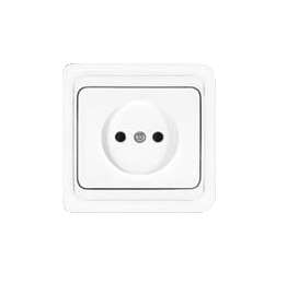 Розетка 1-м СП Валери 16А IP20 без заземл. бел. UNIVersal В0022 Розетка 1-м СП Валери 16А IP20 без заземл. бел. UNIVersal В0022