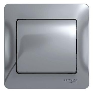 Выключатель 1-кл. СП Glossa 10А IP20 (сх. 1) 10AX в сборе алюм. SE GSL000312 Выключатель 1-кл. СП Glossa 10А IP20 (сх. 1) 10AX в сборе алюм. SE GSL000312