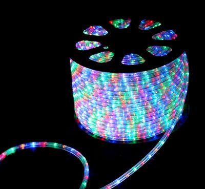 Шнур светодиодный Дюралайт чейзинг 3Вт 13мм 30LED/м мультиколор (RYGB) (уп.100м) Neon-Night 121-329-6 Шнур светодиодный Дюралайт чейзинг 3Вт 13мм 30LED/м мультиколор (RYGB) (уп.100м) Neon-Night 121-329-6