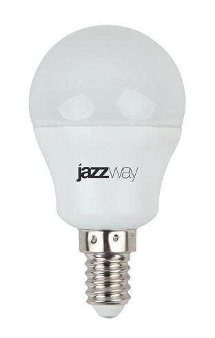 Лампа светодиодная PLED-SP 7Вт G45 шар 5000К холод. бел. E14 540лм 230В JazzWay 1027870-2 Лампа светодиодная PLED-SP 7Вт G45 шар 5000К холод. бел. E14 540лм 230В JazzWay 1027870-2