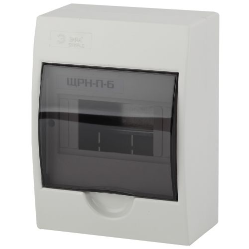 Бокс навесной ЩРН-П-6 6мод. IP41 пластик SIMPLE NO-box_simple-plastic_6_surface BOXS06 Эра Б0041522 Бокс навесной ЩРН-П-6 6мод. IP41 пластик SIMPLE NO-box_simple-plastic_6_surface BOXS06 Эра Б0041522