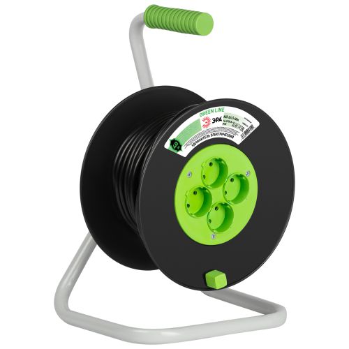 Удлинитель на пластик. катушке 4х40м без заземл. 16А IP20 GREEN LINE KAT-2x1.5-40m ПВС 2х1.5 Эра Б0065088 Удлинитель на пластик. катушке 4х40м без заземл. 16А IP20 GREEN LINE KAT-2x1.5-40m ПВС 2х1.5 Эра Б0065088