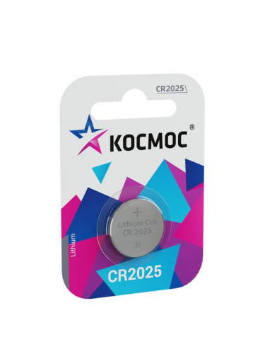 Элемент питания литиевый CR2025 1хBL (блист.1шт) КОСМОС KOC20251BL Элемент питания литиевый CR2025 1хBL (блист.1шт) КОСМОС KOC20251BL