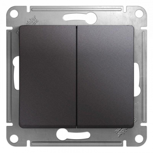 Выключатель 2-кл. СП Glossa 10А IP20 (сх. 5) 10AX механизм графит SE GSL001351 Выключатель 2-кл. СП Glossa 10А IP20 (сх. 5) 10AX механизм графит SE GSL001351