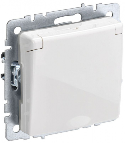 Розетка BRITE РСбш10-3-44-БрБ 16А IP44 с заземл. защ. шторки с крышкой механизм бел. IEK BR-R16-16-44-K01 Розетка BRITE РСбш10-3-44-БрБ 16А IP44 с заземл. защ. шторки с крышкой механизм бел. IEK BR-R16-16-44-K01