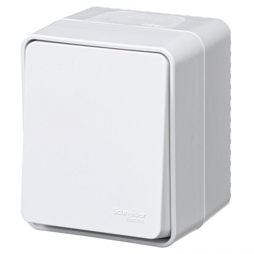 Выключатель кнопочный 1-кл. ОП AtlasDesign PROFI IP54 10АХ бел. SE ATN540115 Выключатель кнопочный 1-кл. ОП AtlasDesign PROFI IP54 10АХ бел. SE ATN540115