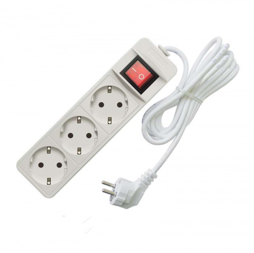 Удлинитель 3х5м с заземл. 16А IP20 3.5кВт ПВС с выкл. Союз 481S-8305 Удлинитель 3х5м с заземл. 16А IP20 3.5кВт ПВС с выкл. Союз 481S-8305