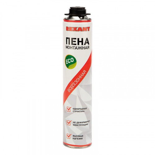 Пена монтажная всесезонная для пистолета 40л eco Rexant 89-0903 Пена монтажная всесезонная для пистолета 40л eco Rexant 89-0903