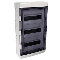 Бокс модульный накладной PDB/W 4036 GR (ЩРН-ПГ-36) IP65 пластик. JazzWay 5072169