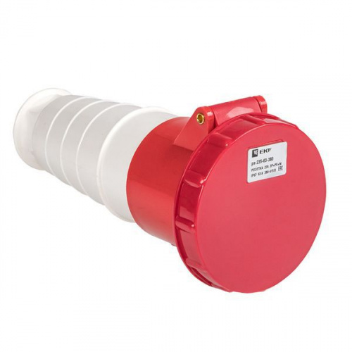 Розетка кабельная 63А 380В 3P+РЕ+N IP67 (235) EKF ps-235-63-380 Розетка кабельная 63А 380В 3P+РЕ+N IP67 (235) EKF ps-235-63-380