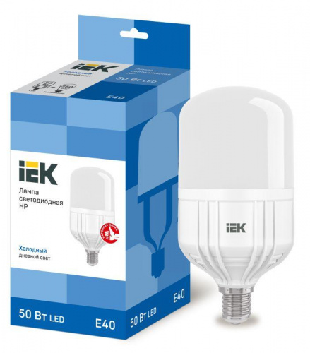 Лампа светодиодная HP 50Вт 230В 6500К E40 IEK LLE-HP-50-230-65-E40 Лампа светодиодная HP 50Вт 230В 6500К E40 IEK LLE-HP-50-230-65-E40