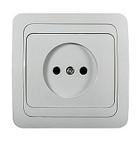 Розетка 1-м СП Classico 2022 16А IP20 бел. ASD / IN HOME 4680005959891