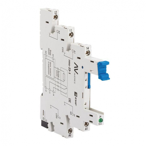 Разъем для реле РM slim 23/1 AVERES EKF rms-23-1 Разъем для реле РM slim 23/1 AVERES EKF rms-23-1