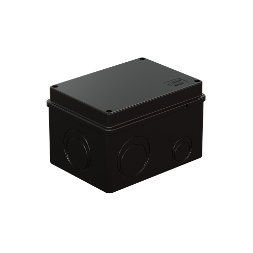 BJB/JBS150 Коробка распределительная без сальников о/п,150х110х110мм IP56 цвет чёрный (упаковка DIY) Экопласт