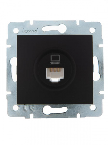 Розетка компьютерная 1-м СП Karina RJ45 механизм черн. бархат LEZARD 707-4288-139 Розетка компьютерная 1-м СП Karina RJ45 механизм черн. бархат LEZARD 707-4288-139