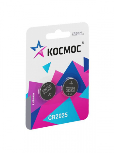 Элемент питания литиевый CR2025 2хBL (блист.2шт) КОСМОС KOC20252BL Элемент питания литиевый CR2025 2хBL (блист.2шт) КОСМОС KOC20252BL
