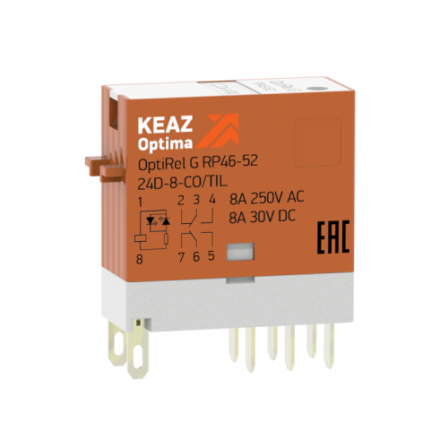 Реле промежуточное OptiRel G RP46-52-230-8-CO-S/TIL КЭАЗ 281053 Реле промежуточное OptiRel G RP46-52-230-8-CO-S/TIL КЭАЗ 281053