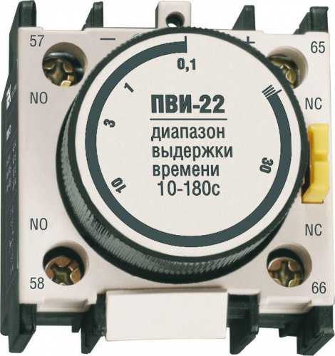Приставка ПВИ 22 10-180сек 1НО+1НЗ KARAT IEK KPV20-11-2 Приставка ПВИ 22 10-180сек 1НО+1НЗ KARAT IEK KPV20-11-2