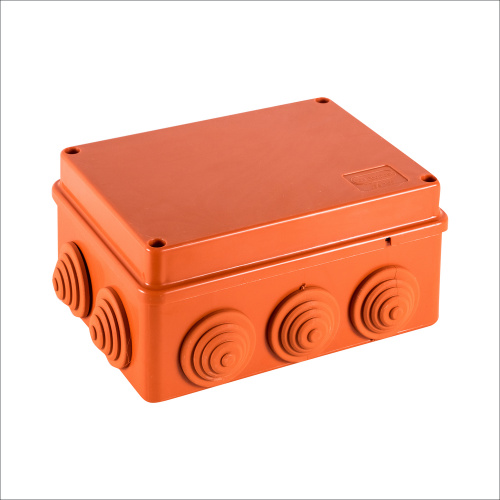 JBS150 Коробка огн. E110, о/п 150х110х70мм, без галогена,10 вых., IP55, 12P, (1,5-4 мм²), цвет оранж. Экопласт JBS150 Коробка огн. E110, о/п 150х110х70мм, без галогена,10 вых., IP55, 12P, (1,5-4 мм²), цвет оранж. Экопласт