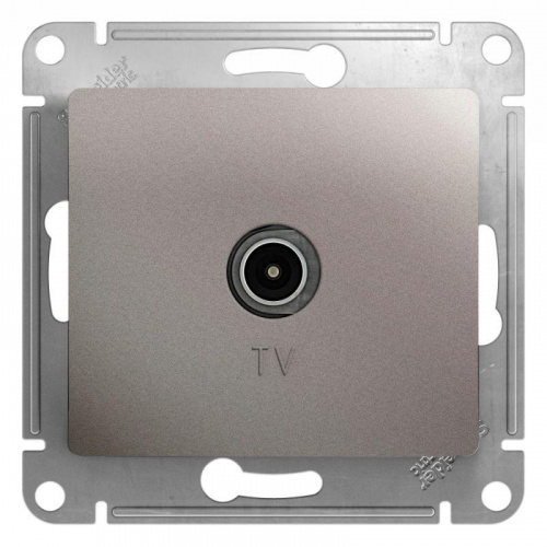 Розетка телевизионная TV Glossa коннектор механизм платина SE GSL001293 Розетка телевизионная TV Glossa коннектор механизм платина SE GSL001293