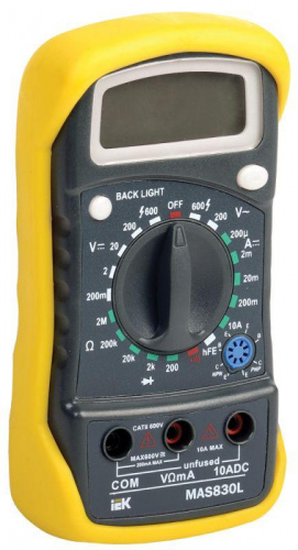 Мультиметр цифровой Master MAS830L IEK TMD-3L-830 Мультиметр цифровой Master MAS830L IEK TMD-3L-830