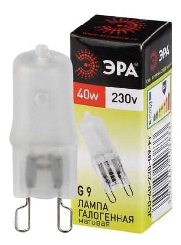 Лампа галогенная G9-JCD-40-230V-Fr 40Вт капсула G9 230В Эра C0027368 Лампа галогенная G9-JCD-40-230V-Fr 40Вт капсула G9 230В Эра C0027368