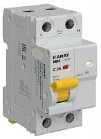 Устройство защиты от дугового пробоя (УЗДП) 1P+N C 25A с авт. выкл. KARAT IEK KA-DP11-1-025-C