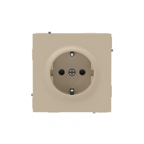 Розетка силовая KANT 2P+E защ. шторки ванильн. марципан DKC 7015003 Розетка силовая KANT 2P+E защ. шторки ванильн. марципан DKC 7015003