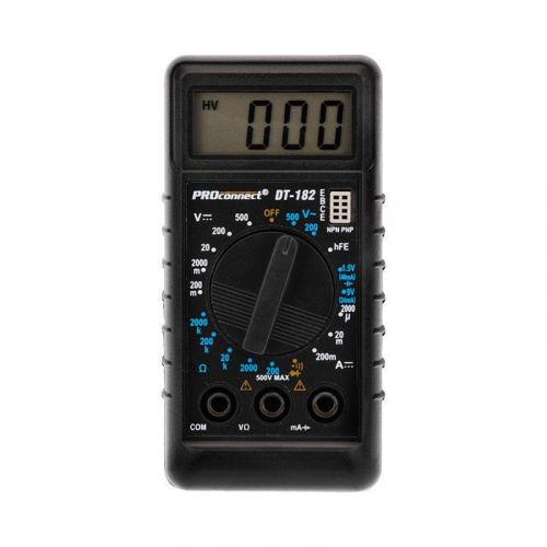 Мультиметр портативный М-182 (DT-182) PROCONNECT 13-3014 Мультиметр портативный М-182 (DT-182) PROCONNECT 13-3014