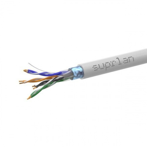 Кабель витая пара F/UTP кат.5E 4х2х24AWG solid Cu PVC Standard сер. (м) SUPRLAN 01-1031-1 Кабель витая пара F/UTP кат.5E 4х2х24AWG solid Cu PVC Standard сер. (м) SUPRLAN 01-1031-1