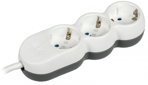Удлинитель 3х1.5м с заземл. 16А IP20 Uno У03 2P+PE 250В 3х1.5 IEK WYP53-16-03-D15-Z Удлинитель 3х1.5м с заземл. 16А IP20 Uno У03 2P+PE 250В 3х1.5 IEK WYP53-16-03-D15-Z