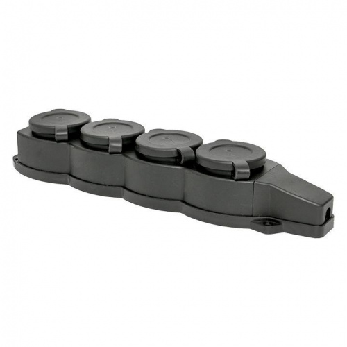 Колодка 4-м 16А IP44 2P+PE 230В с защ. крышками каучук Basic EKF RPS-020-16-230-44 Колодка 4-м 16А IP44 2P+PE 230В с защ. крышками каучук Basic EKF RPS-020-16-230-44