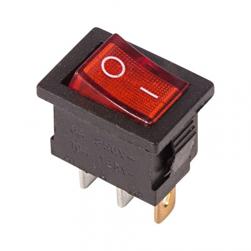 Выключатель клавишный 250В 6А (3с) ON-OFF красн. с подсветкой Mini (RWB-206; SC-768) Rexant 36-2150 Выключатель клавишный 250В 6А (3с) ON-OFF красн. с подсветкой Mini (RWB-206; SC-768) Rexant 36-2150