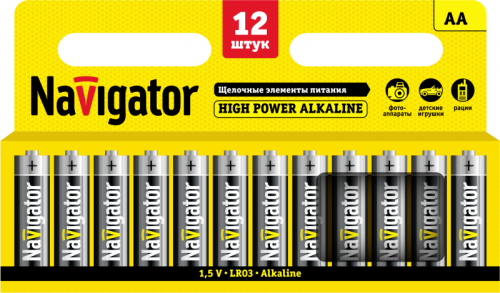 Элемент питания алкалиновый AA/LR6 94 782 NBT-NE-LR6-BP12 (блист.12шт) Navigator 94782 Элемент питания алкалиновый AA/LR6 94 782 NBT-NE-LR6-BP12 (блист.12шт) Navigator 94782