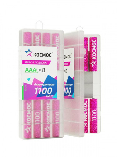 Аккумулятор AAA/R03 1100мА.ч Ni-MH 8B (уп.8шт) КОСМОС KOCR03NIMH1100mAh8B Аккумулятор AAA/R03 1100мА.ч Ni-MH 8B (уп.8шт) КОСМОС KOCR03NIMH1100mAh8B