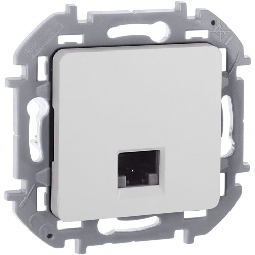 Розетка компьютерная СП Inspiria RJ45 кат.5E UTP IP20 бел. IEK 673825 Розетка компьютерная СП Inspiria RJ45 кат.5E UTP IP20 бел. IEK 673825
