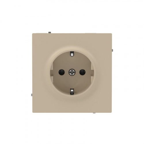 Розетка силовая KANT 2P+E без шторки ванильн. марципан DKC 7015033 Розетка силовая KANT 2P+E без шторки ванильн. марципан DKC 7015033