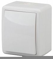 Выключатель 1-кл. ОП Эра Эксперт 10А IP54 11-1401-01 250В 10AX бел. Эра Б0020669