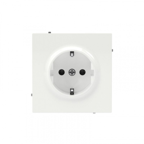 Розетка силовая KANT 2P+E без шторки бел. магнолия DKC 7000033 Розетка силовая KANT 2P+E без шторки бел. магнолия DKC 7000033