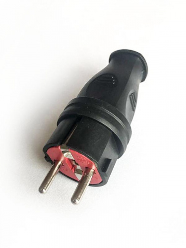 Вилка прямая 16А IP44 черн. КОСМОС VKsm-Z-IP(B)16A Вилка прямая 16А IP44 черн. КОСМОС VKsm-Z-IP(B)16A