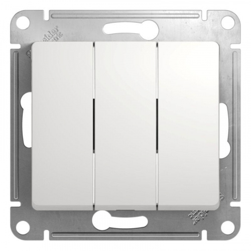 Выключатель 3-кл. СП Glossa 10А IP20 (сх. 1+1+1) 10AX механизм бел. SE GSL000131 Выключатель 3-кл. СП Glossa 10А IP20 (сх. 1+1+1) 10AX механизм бел. SE GSL000131