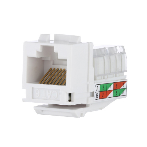 RJ-45 Модуль инф.розетки 110/Krone 6 кат., бел., LK45 (856300) RJ-45 Модуль инф.розетки 110/Krone 6 кат., бел., LK45 (856300)