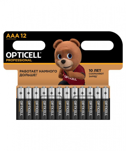 Элемент питания алкалиновый AAA/LR03 (блист. 12шт) Professional Opticell 5052006 Элемент питания алкалиновый AAA/LR03 (блист. 12шт) Professional Opticell 5052006