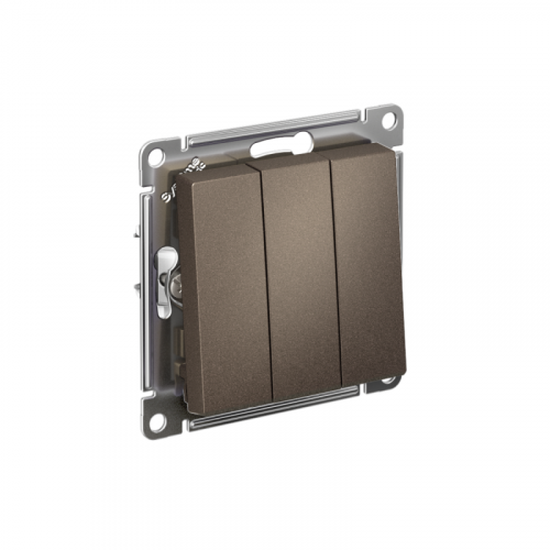 Выключатель 3-кл. СП AtlasDesign 10А IP20 (сх. 1+1+1) 10AX механизм мокко SE ATN000631 Выключатель 3-кл. СП AtlasDesign 10А IP20 (сх. 1+1+1) 10AX механизм мокко SE ATN000631