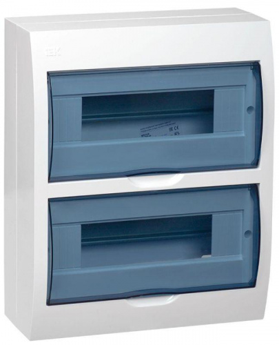 Корпус навесной ЩРН-П-24 Krepta 3 IP41 пластик. бел. IEK MKP12-N-24-40-10 Корпус навесной ЩРН-П-24 Krepta 3 IP41 пластик. бел. IEK MKP12-N-24-40-10