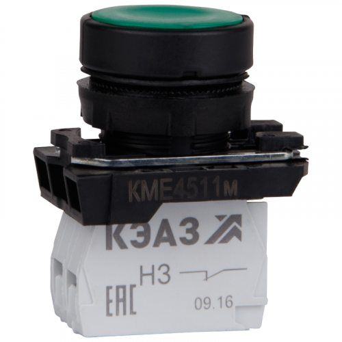 Кнопка КМЕ 4511м 1но+1нз цилиндр IP54 зел. КЭАЗ 248247 Кнопка КМЕ 4511м 1но+1нз цилиндр IP54 зел. КЭАЗ 248247
